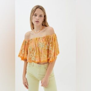 UO Rosa Off Shoulder Crop Top